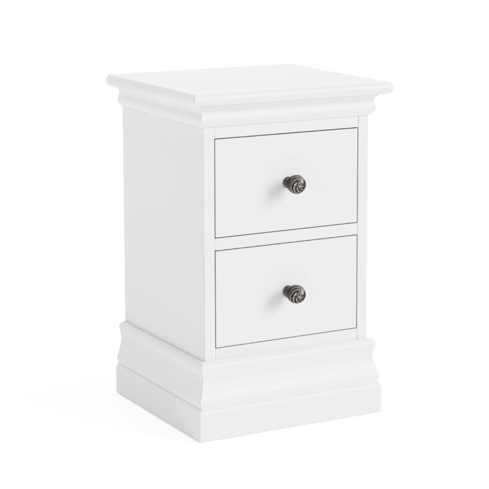 Bordeaux White Narrow Bedside (pre-order only)