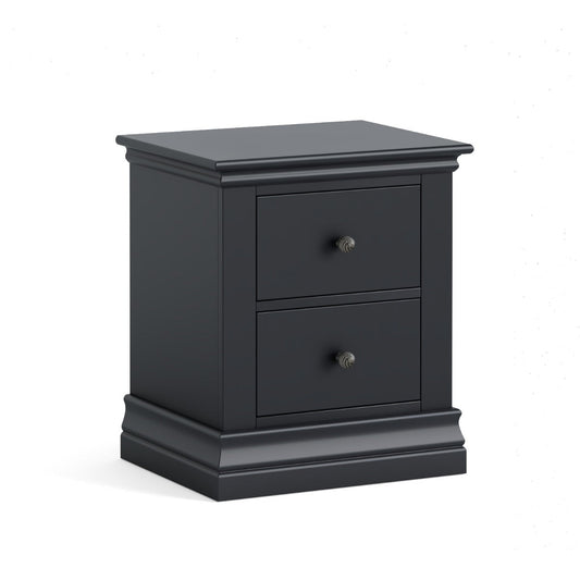 Bordeaux Charcoal Bedside 2 Drawers