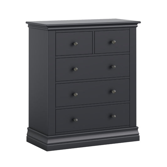 Bordeaux Charcoal Chest 2 Over 3