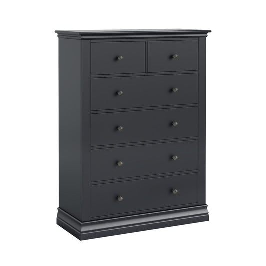 Bordeaux Charcoal Chest 2 Over 4