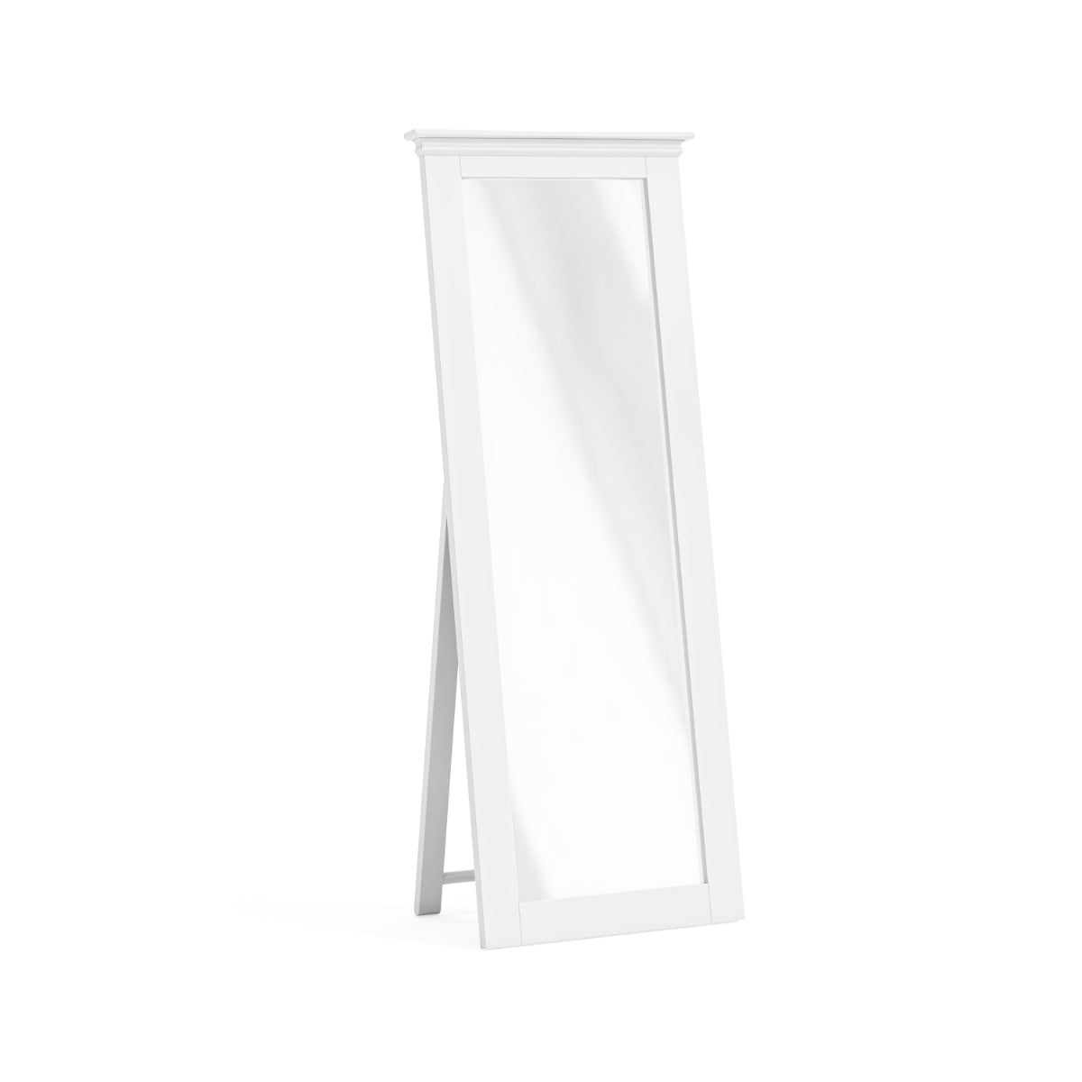 Bordeaux White Cheval Mirror