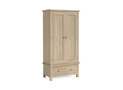 Modern Country Oak Gents Wardrobe – Spacious & Elegant |