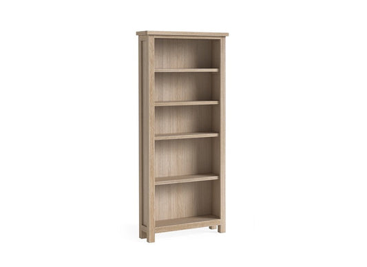 Modern Country Oak Large Bookcase Kd