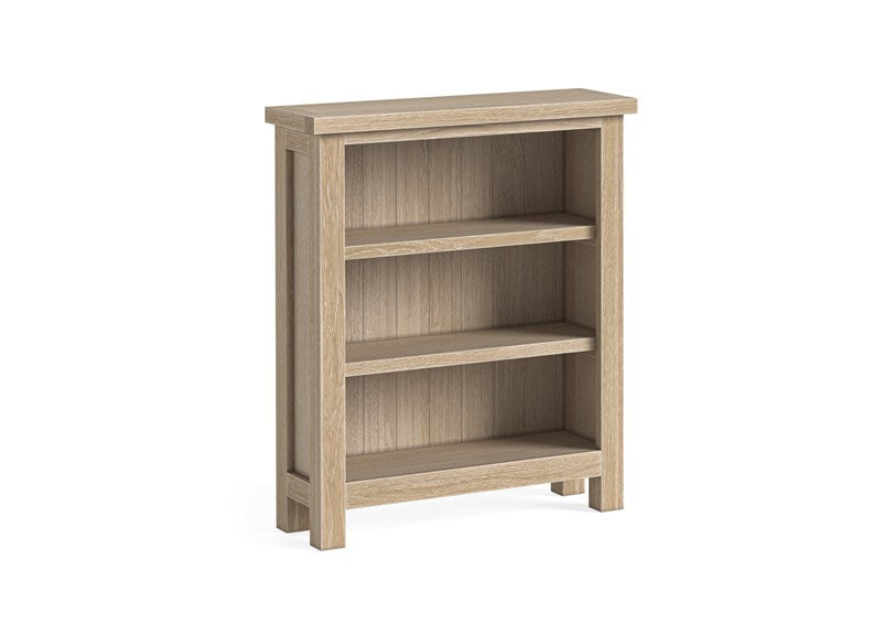 Modern Country Oak Low Bookcase Kd