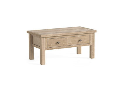Modern Country Oak Coffee Table With Drawer Only
