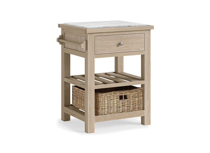 Modern Country Oak Small Kitchen Island