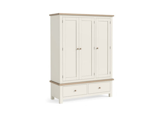 Modern Country Coconut Triple Wardrobe