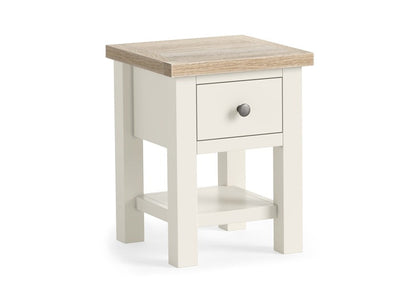 Modern Country Coconut Lamp Table With Shelf