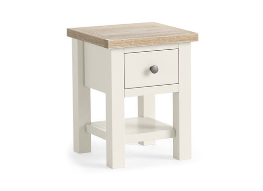 Modern Country Coconut Lamp Table With Shelf