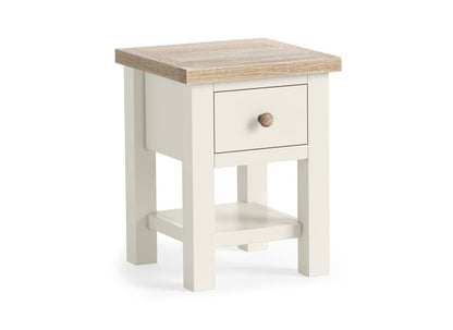 Modern Country Coconut Lamp Table With Shelf