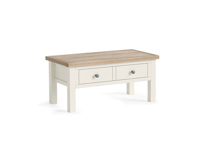 Modern Country Coconut Coffee Table With Drawer Only