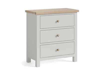 Modern Country Grey 3 Drawer Chest