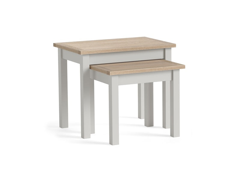 Modern Country Grey Nest Of Table