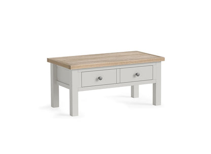 Modern Country Grey Coffee Table With Drawer Only