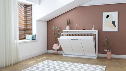 The Capsule Double-Fold Wall Bed | With Gold Folding Mattress | Multimo