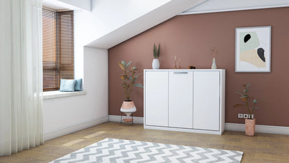 The Capsule Double-Fold Wall Bed | With Gold Folding Mattress | Multimo