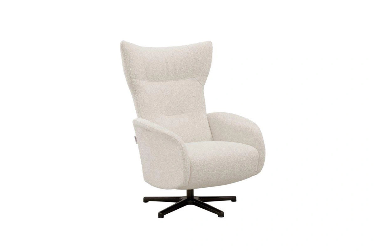 The Gentle Armchair | Italian Leather & Fabric Armchair
