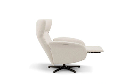 The Gentle Armchair | Italian Leather & Fabric Armchair