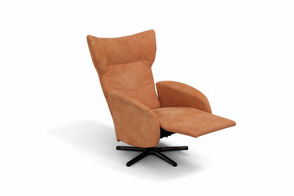 The Gentle Armchair | Italian Leather & Fabric Armchair