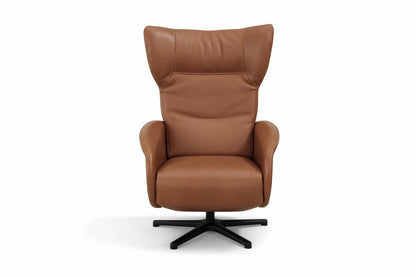 The Gentle Armchair | Italian Leather & Fabric Armchair