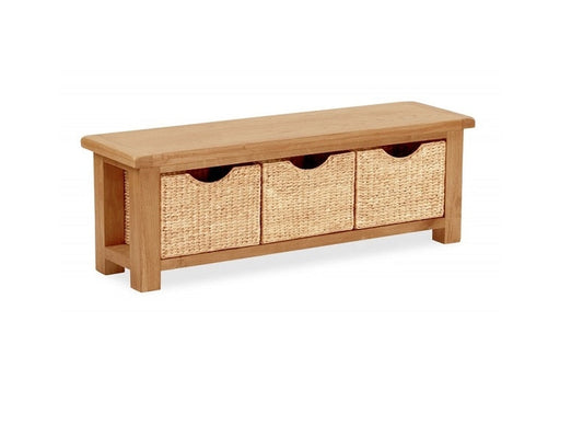 Salisbury Oak Dining Benches (Pre-Order Cross Bench, Bench W/Baskets)