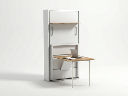 The Happy Frogg Wall Bed | With Mattress | With Foldable Desk | Multimo