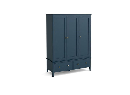 Spacious Harrowgate Blue Triple Wardrobe For Stylish Storage (Pre-Order Only)