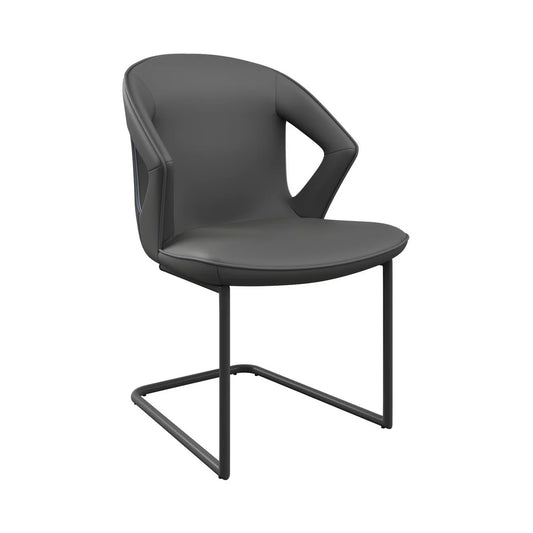 Kenzo Leather Dining Chair Grey