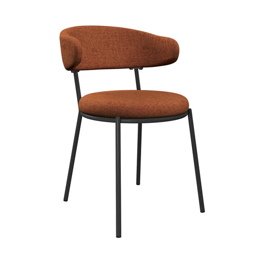 Simoni Fabric Dining Chair Orange