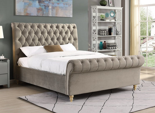 Kilkenny Velvet Scroll Bedframes