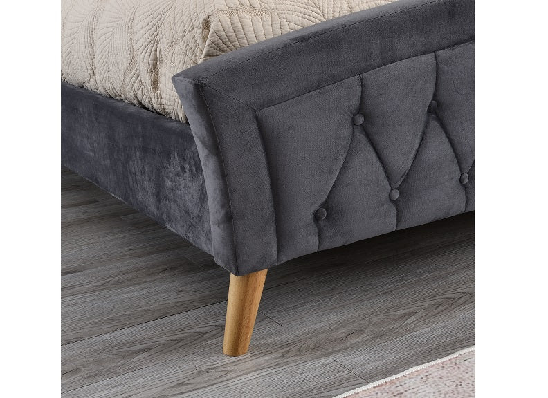 Kingston Velvet Curved Bedframes