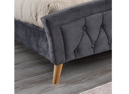 Kingston Velvet Curved Bedframes