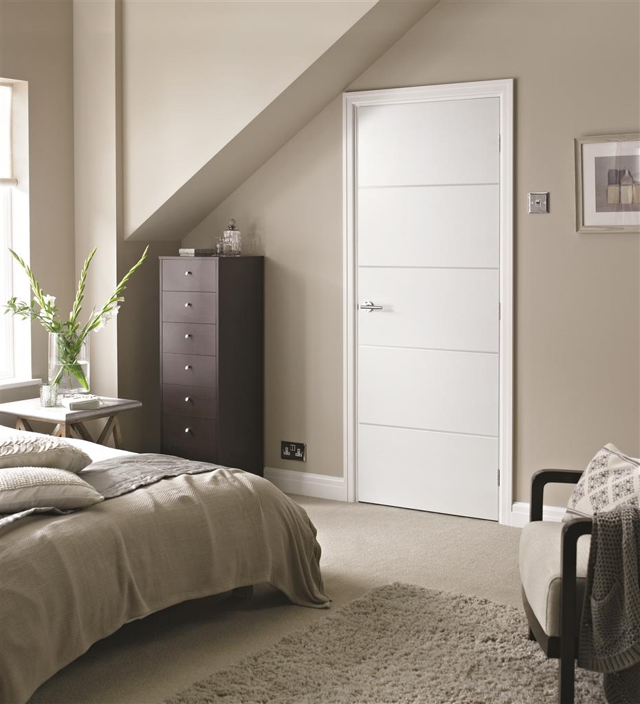 Brookline 4 Line Horizontal FD30 | 44mm | Indoors | FD30 Fire Door