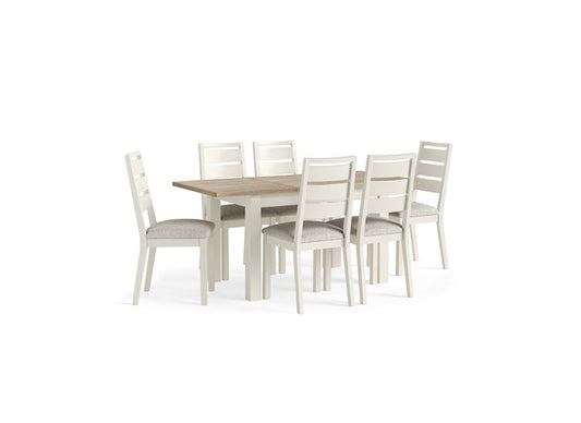 Modern Country Coconut Dining Chair (bouncle white)