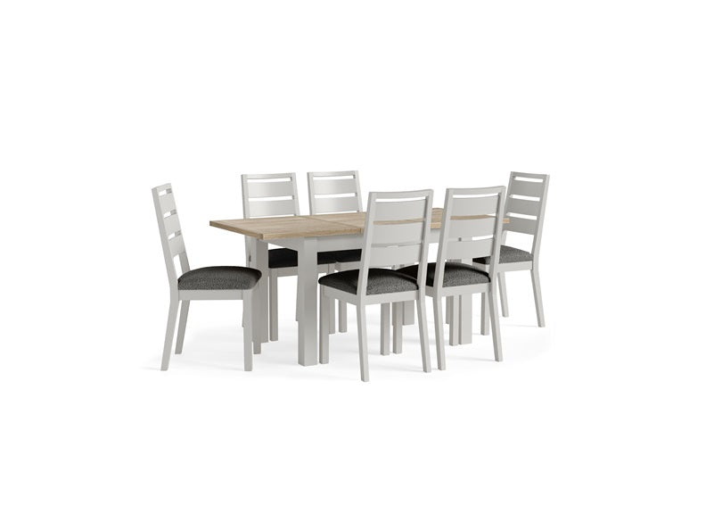 Modern Country Grey Dining Chair (bouncle grey)