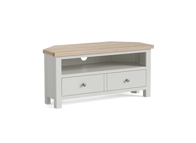 Modern Country Grey Corner Tv Stand