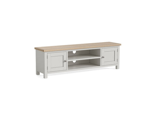 Modern Country Grey Extra Large Rectangular Tv Stand