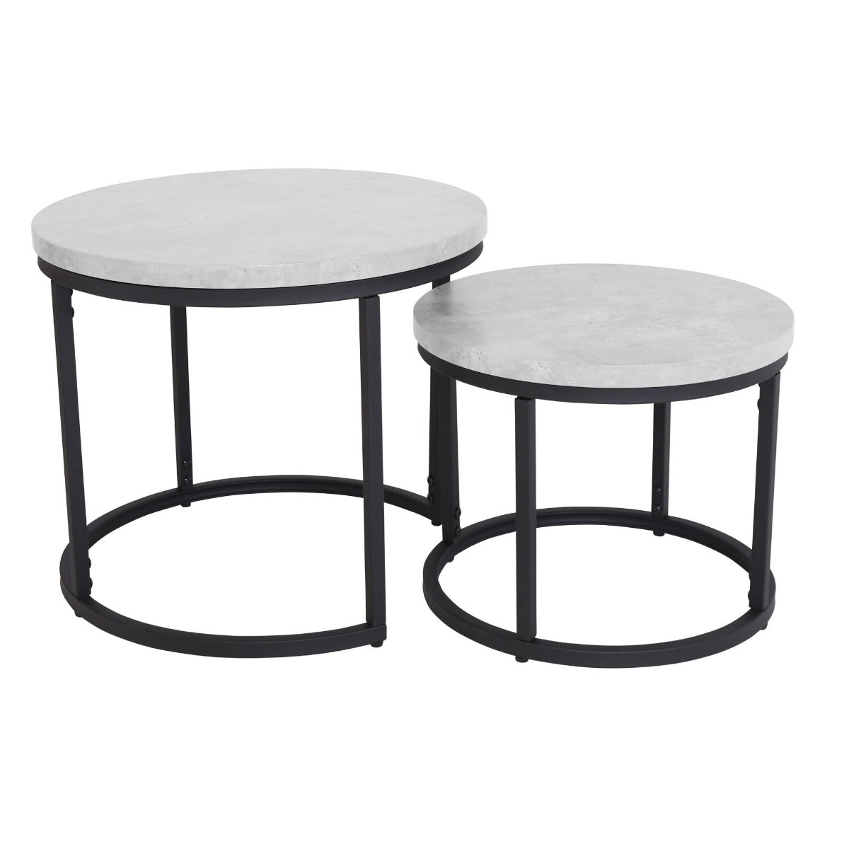 Munich Round Nest of Tables - Marble