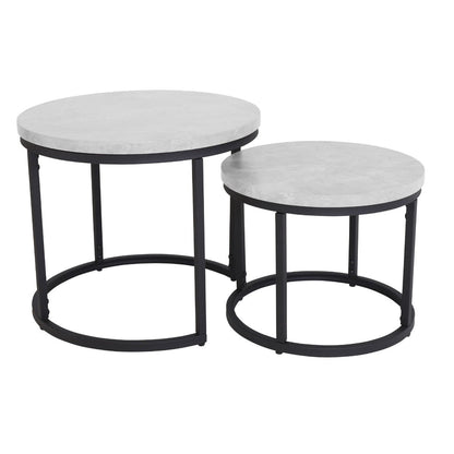 Munich Round Nest of Tables - Marble