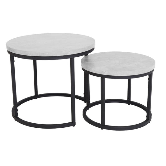 Munich Round Nest of Tables - Marble