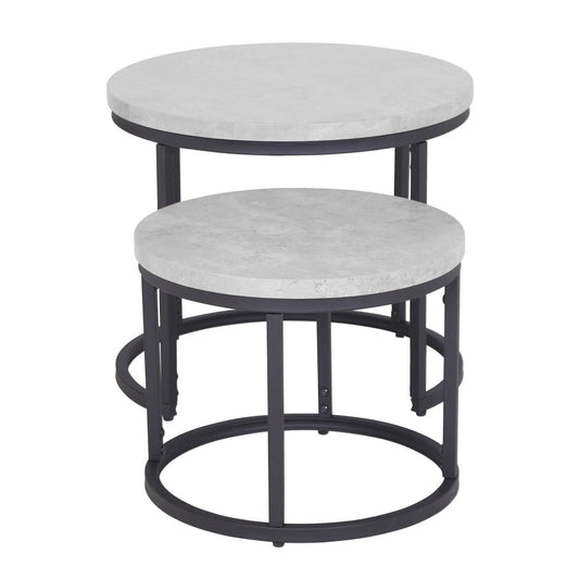 Munich Round Nest of Tables - Marble