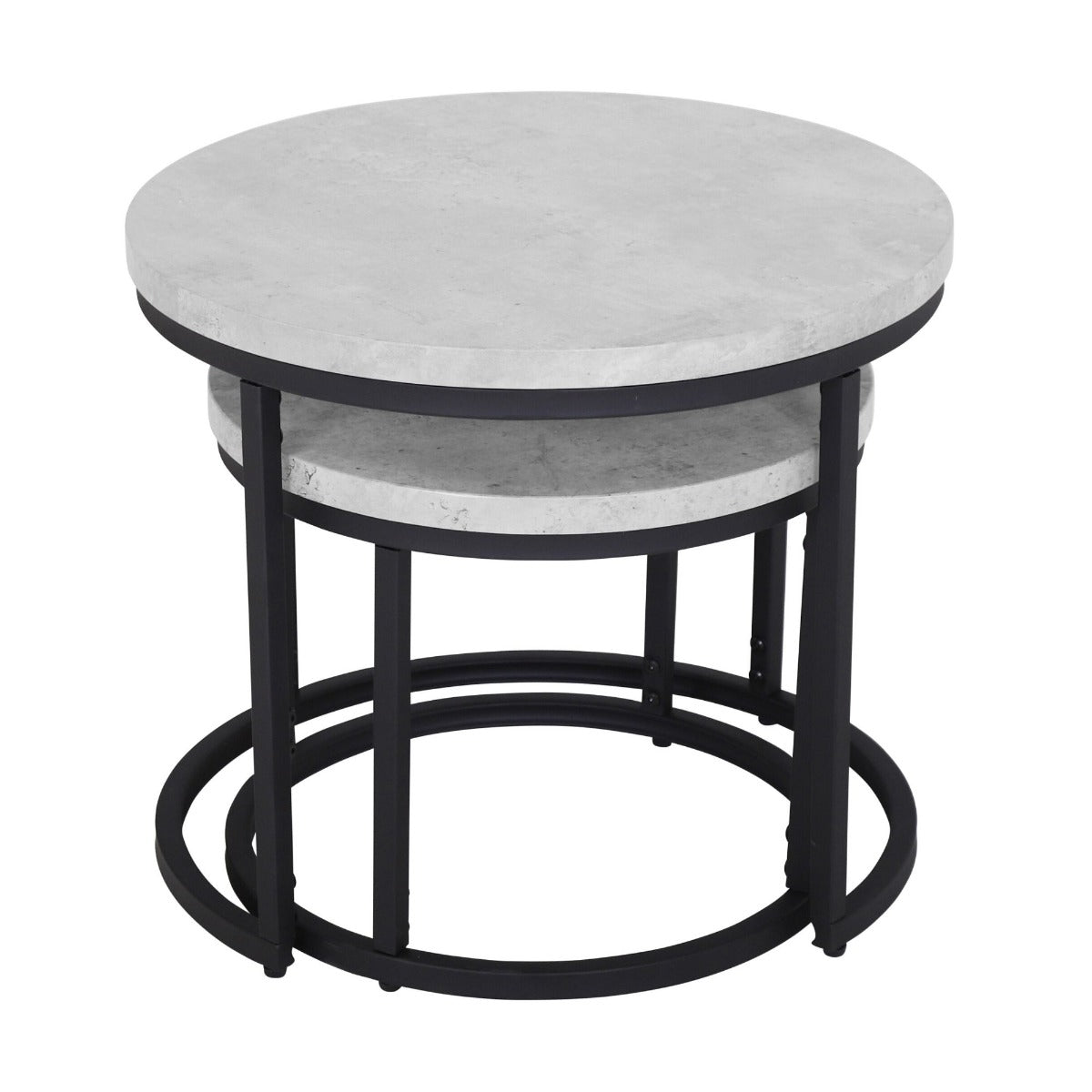 Munich Round Nest of Tables - Marble