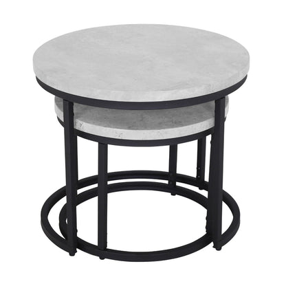 Munich Round Nest of Tables - Marble