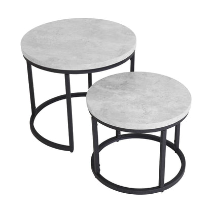 Munich Round Nest of Tables - Marble
