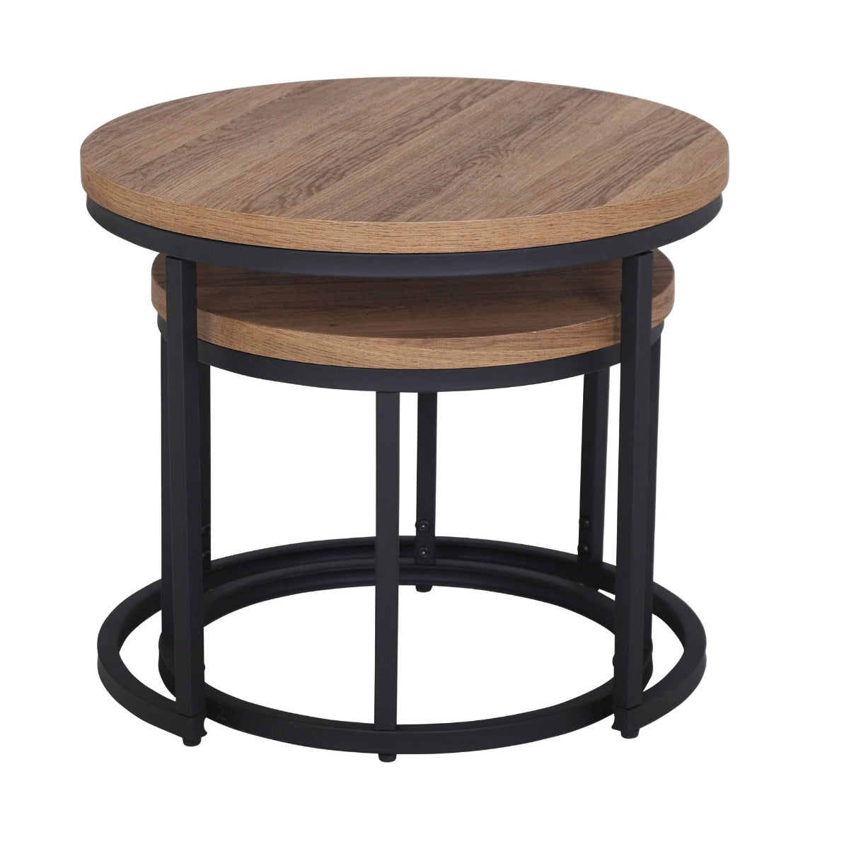 Munich Round Nest of Tables - Oak