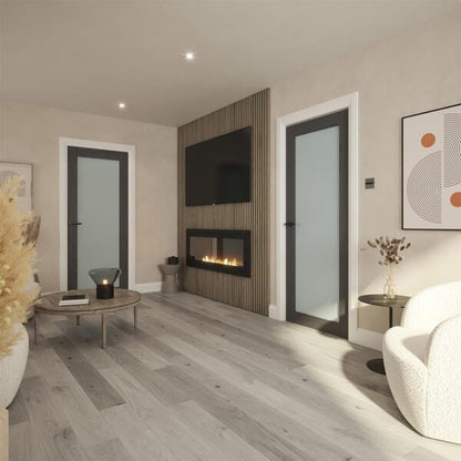 Nolita Grey Opaque Glass Pre Finished Doors