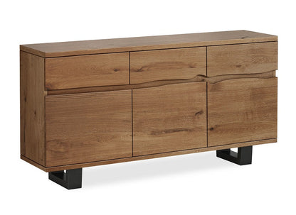 Oak Mill Tea Tree 3 Door 3 Drawer Sideboard