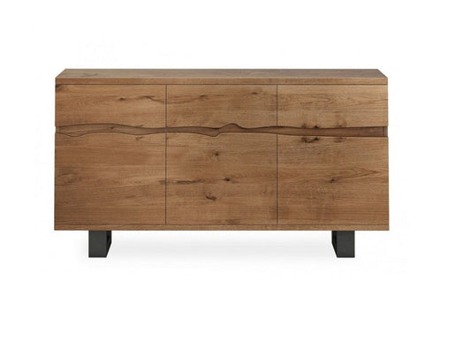 Oak Mill Tea Tree 3 Door 3 Drawer Sideboard