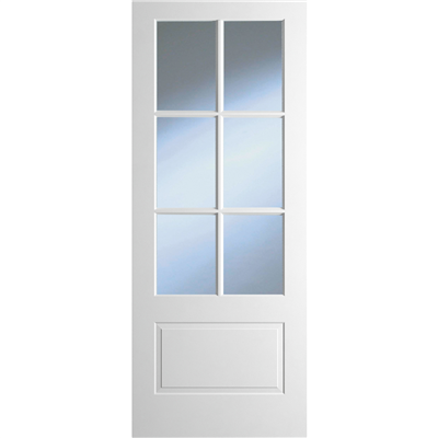 Dover Marina 6 Lite Glazed White Primed - Indoors Internal Door