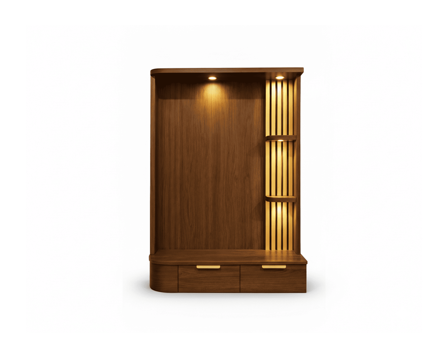 Areiva Prayer Unit – Drawer Base Edition (Walnut Brown)